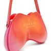 coconut bl_m bag Double-D-Glossy shoulder bag with lotus print coconut bl_m bag Double-D-Glossy shoulder bag with lotus print