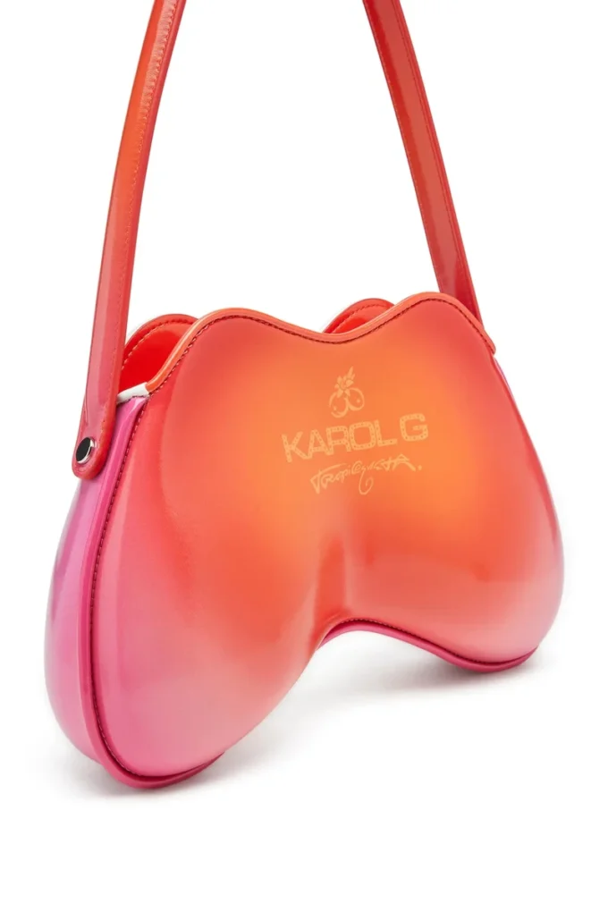 coconut bl_m bag Double-D-Glossy shoulder bag with lotus print coconut bl_m bag Double-D-Glossy shoulder bag with lotus print