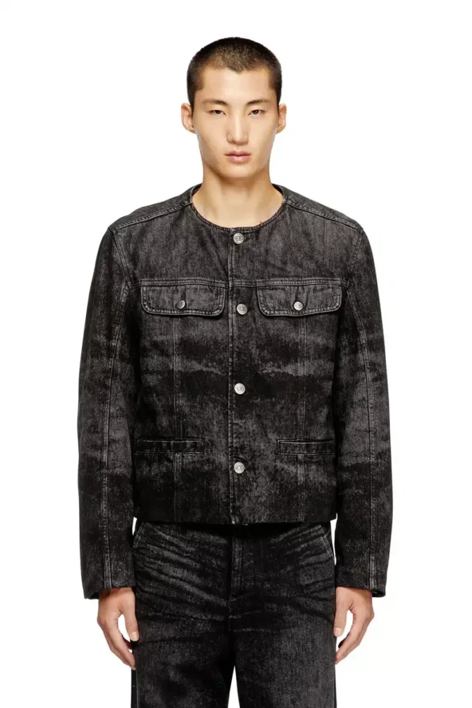 d-aberdeen-fsh2 Jacket in lasered cotton-hemp denim d-aberdeen-fsh2 Jacket in lasered cotton-hemp denim