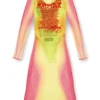 d-afnic Layered midi dress with lyrics print d-afnic Layered midi dress with lyrics print