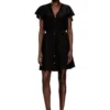 d-aikiri Cupro dress with V-neck and front buttons d-aikiri Cupro dress with V-neck and front buttons