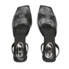 d-amber 75 sandal D-Amber-Slingback sandals in lizard-effect leather