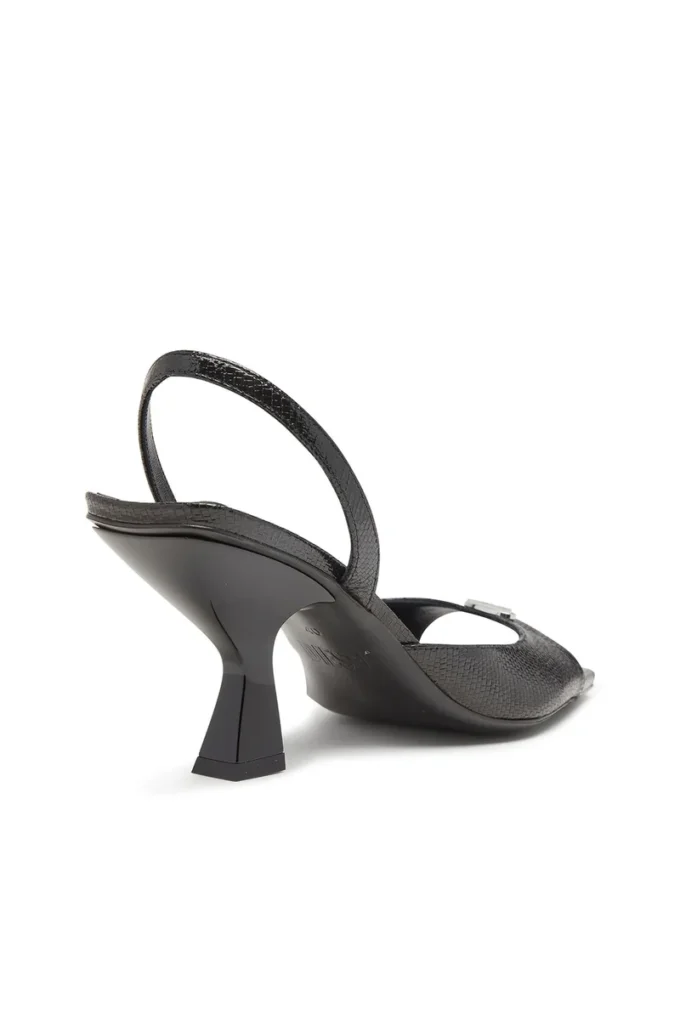 d-amber 75 sandal D-Amber-Slingback sandals in lizard-effect leather