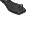 d-amber infra 0 D-AMBER – Sandal in leather with metallic logo d-amber infra 0 D-AMBER – Sandal in leather with metallic logo