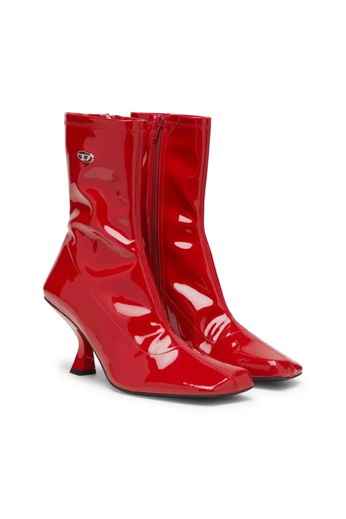 d-amber md bt D-Amber-Ankle boots in patent stretch PU