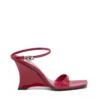 d-amber sandal wedge D-Amber-Wedge sandals in lizard-effect leather