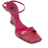 d-amber sandal wedge D-Amber-Wedge sandals in lizard-effect leather
