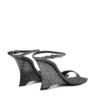 d-amber sandal wedge D-Amber-Wedge sandals in Lurex fabric d-amber sandal wedge D-Amber-Wedge sandals in Lurex fabric
