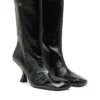 d-amber tube 75 D-Amber-Square-toe ankle boots with naplak effect