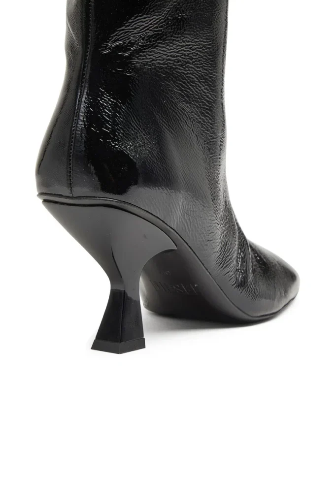 d-amber tube 75 D-Amber-Square-toe ankle boots with naplak effect