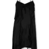 d-ancer Satin dress with raw-cut flounces d-ancer Satin dress with raw-cut flounces