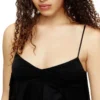 d-ancer Satin dress with raw-cut flounces d-ancer Satin dress with raw-cut flounces
