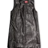 d-ares Coated mini dress with embossed Oval D d-ares Coated mini dress with embossed Oval D