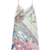 d-aria Viscose slip dress with Heraldic print