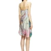 d-aria Viscose slip dress with Heraldic print