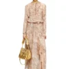 d-azzling-r1 Ruffled maxi dress in camo chiffon d-azzling-r1 Ruffled maxi dress in camo chiffon