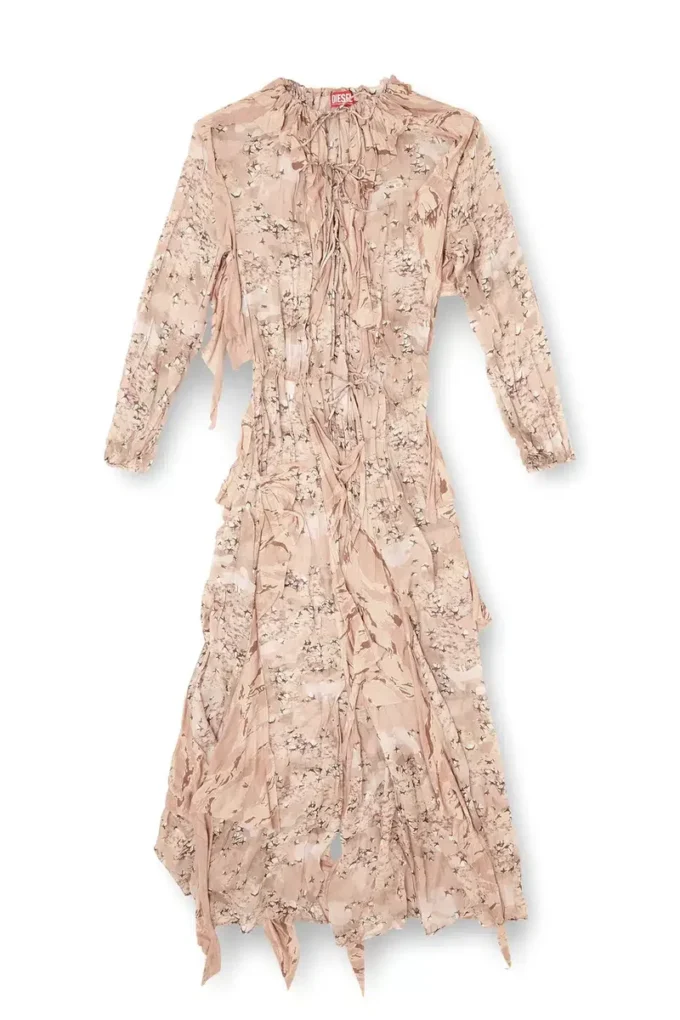 d-azzling-r1 Ruffled maxi dress in camo chiffon d-azzling-r1 Ruffled maxi dress in camo chiffon