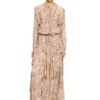d-azzling-r1 Ruffled maxi dress in camo chiffon d-azzling-r1 Ruffled maxi dress in camo chiffon