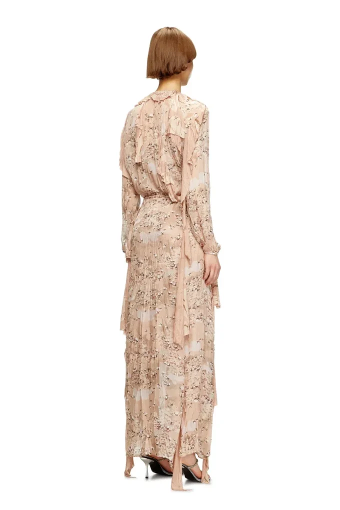 d-azzling-r1 Ruffled maxi dress in camo chiffon d-azzling-r1 Ruffled maxi dress in camo chiffon