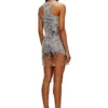 d-bilson Short tank dress with destroyed effect