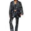 d-bla-dev-fse Blazer in pinstriped devoré denim d-bla-dev-fse Blazer in pinstriped devoré denim