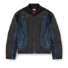 d-blenk-s Biker-style jacket in bicolour denim d-blenk-s Biker-style jacket in bicolour denim