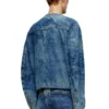 d-calur-fse Denim jacket with biker zip details d-calur-fse Denim jacket with biker zip details