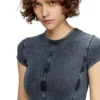d-cupsleeves Mini dress in denim-look jersey d-cupsleeves Mini dress in denim-look jersey