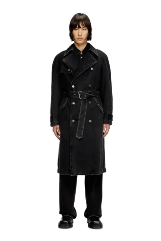 d-delirious-d Trench coat in clean-wash denim