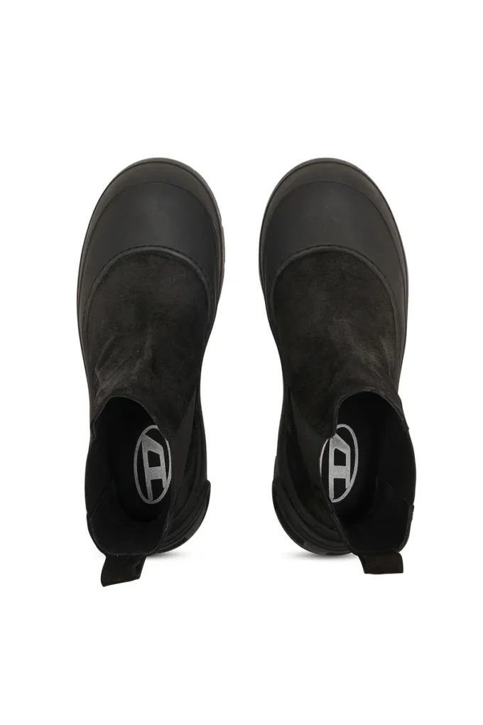 d-donald beatle D-Donald-Chelsea boots in waxed suede and rubber d-donald beatle D-Donald-Chelsea boots in waxed suede and rubber
