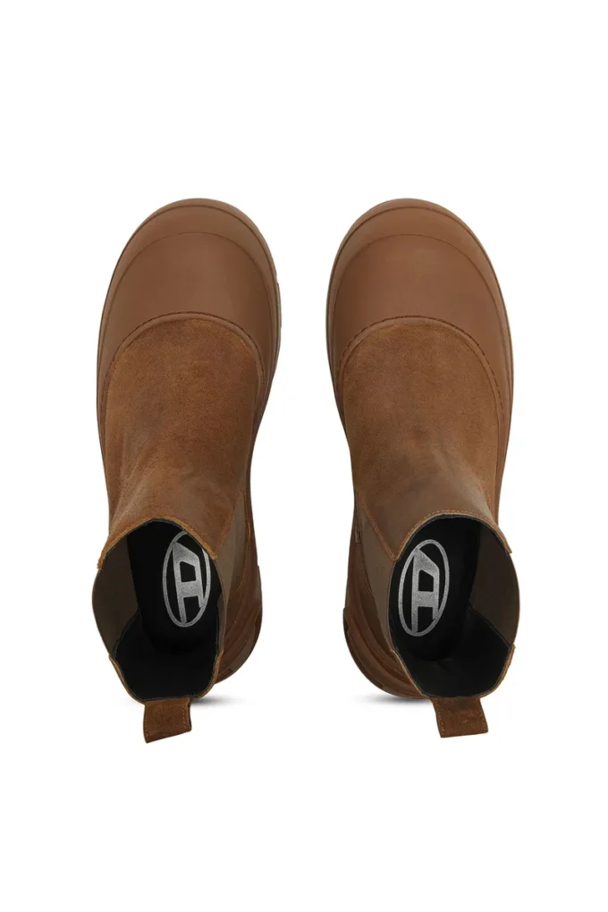 d-donald beatle D-Donald-Chelsea boots in waxed suede and rubber d-donald beatle D-Donald-Chelsea boots in waxed suede and rubber