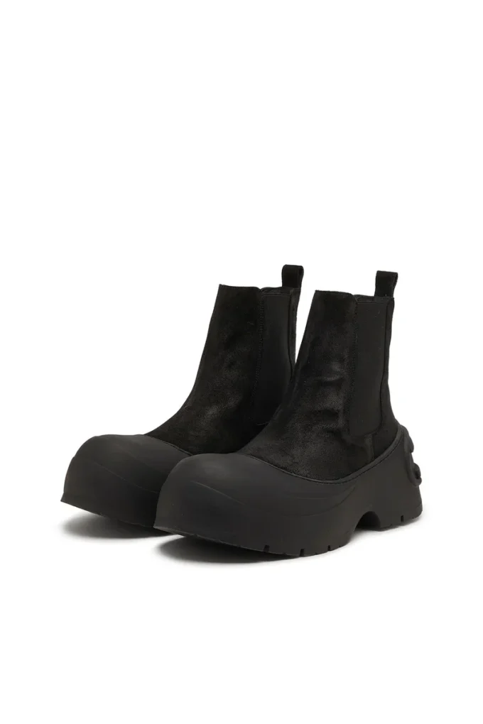 d-donald beatle D-Donald-Chelsea boots in waxed suede and rubber d-donald beatle D-Donald-Chelsea boots in waxed suede and rubber