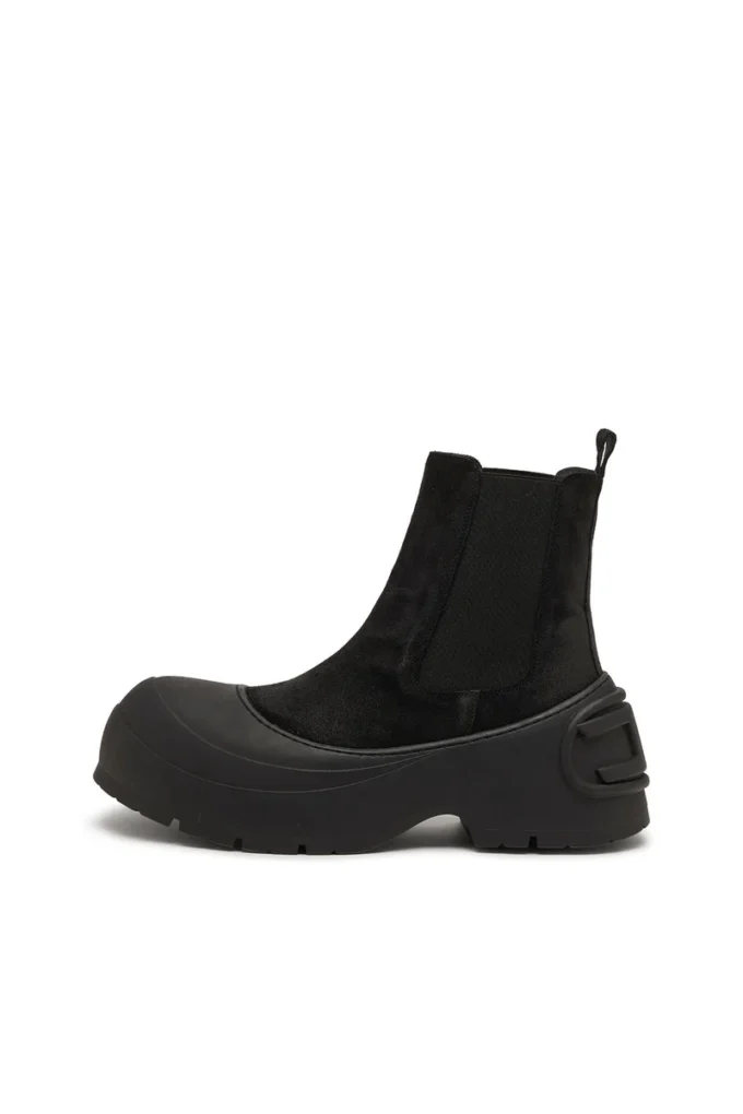 d-donald beatle D-Donald-Chelsea boots in waxed suede and rubber d-donald beatle D-Donald-Chelsea boots in waxed suede and rubber