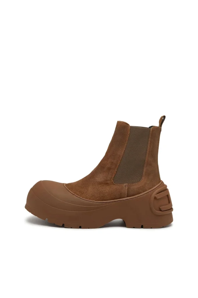 d-donald beatle D-Donald-Chelsea boots in waxed suede and rubber d-donald beatle D-Donald-Chelsea boots in waxed suede and rubber
