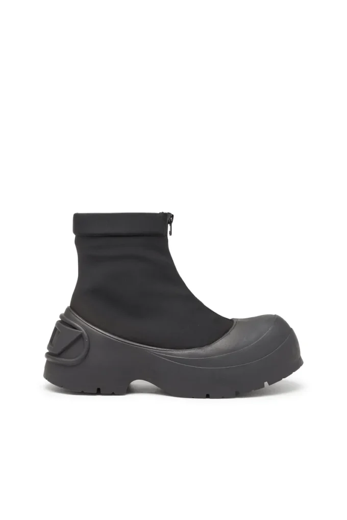 d-donald ch D-Donald-Rubber-trimmed ankle boots d-donald ch D-Donald-Rubber-trimmed ankle boots