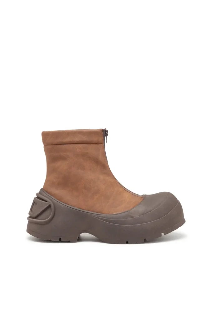 d-donald ch D-Donald-Rubber-trimmed ankle boots d-donald ch D-Donald-Rubber-trimmed ankle boots