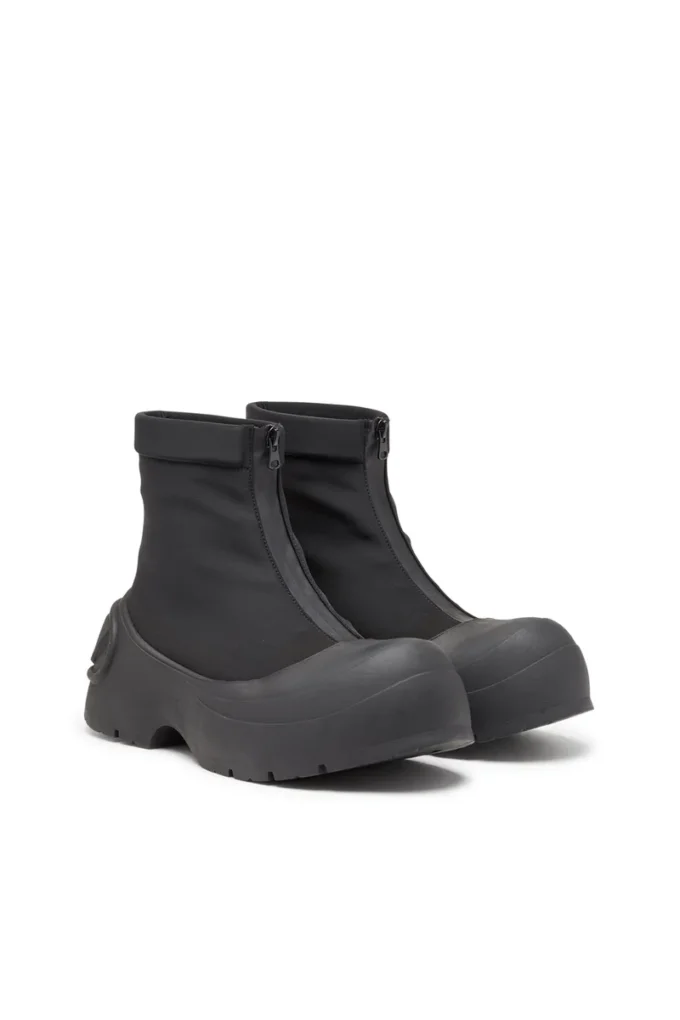 d-donald ch D-Donald-Rubber-trimmed ankle boots d-donald ch D-Donald-Rubber-trimmed ankle boots