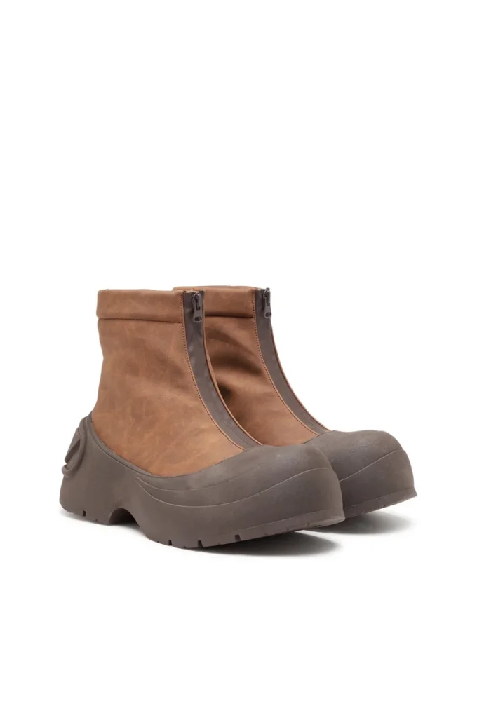 d-donald ch D-Donald-Rubber-trimmed ankle boots d-donald ch D-Donald-Rubber-trimmed ankle boots