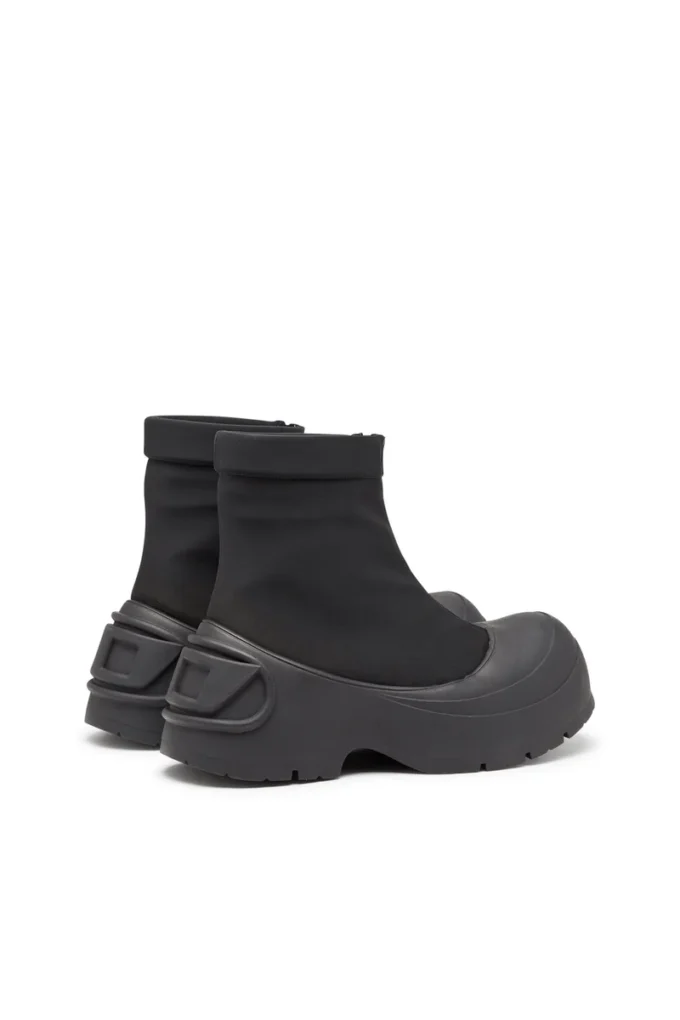 d-donald ch D-Donald-Rubber-trimmed ankle boots d-donald ch D-Donald-Rubber-trimmed ankle boots