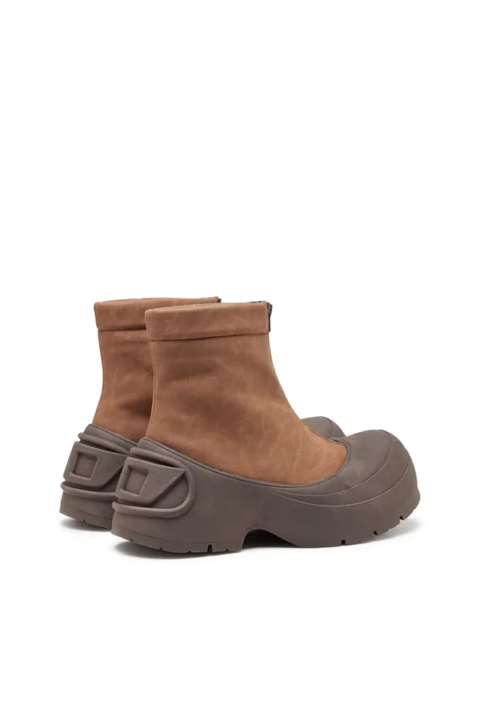 d-donald ch D-Donald-Rubber-trimmed ankle boots d-donald ch D-Donald-Rubber-trimmed ankle boots