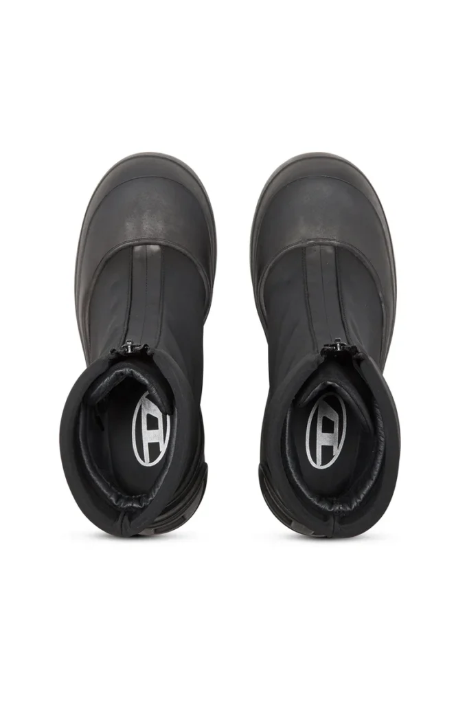 d-donald ch D-Donald-Rubber-trimmed ankle boots d-donald ch D-Donald-Rubber-trimmed ankle boots