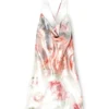 d-ebra-short Metallic short dress with blurred rose print d-ebra-short Metallic short dress with blurred rose print
