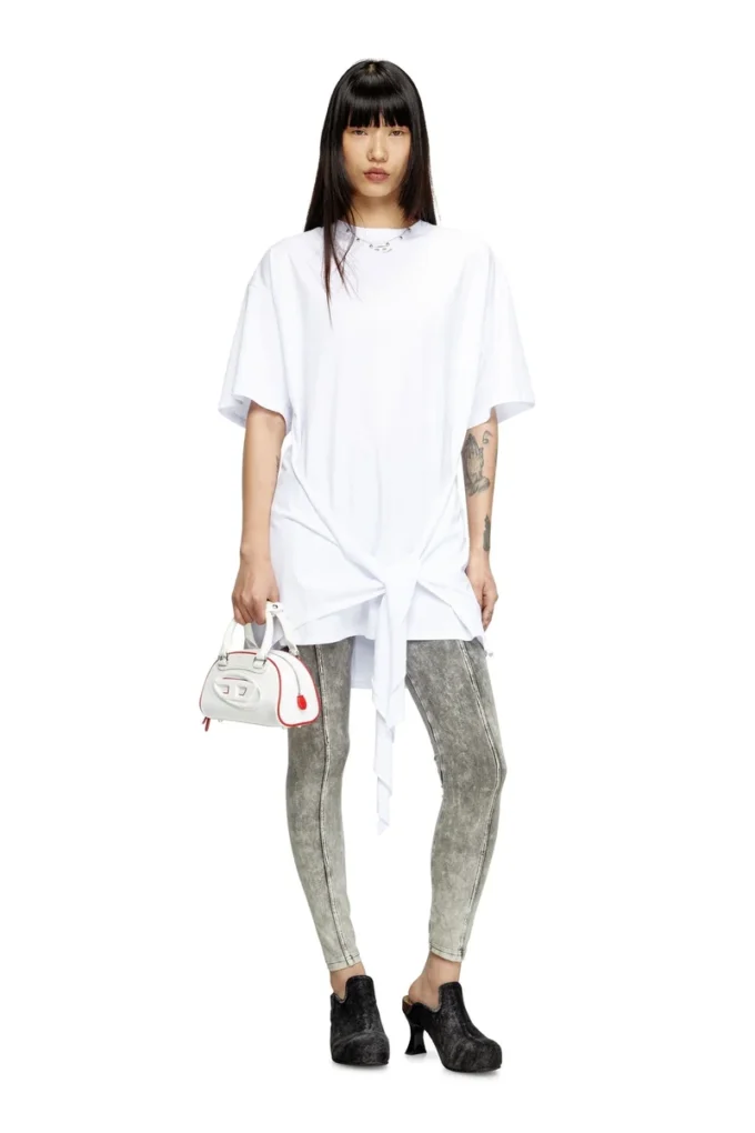 d-eivor T-shirt dress with tie front d-eivor T-shirt dress with tie front