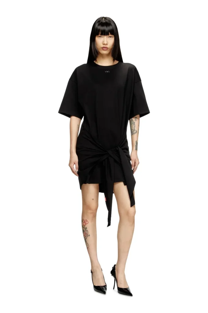 d-eivor T-shirt dress with tie front d-eivor T-shirt dress with tie front