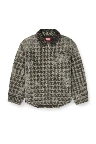 d-elmo-fsh Jacket in houndstooth-weave denim