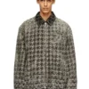 d-elmo-fsh Jacket in houndstooth-weave denim d-elmo-fsh Jacket in houndstooth-weave denim