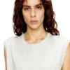 d-emb Short cotton dress with embossed chain d-emb Short cotton dress with embossed chain