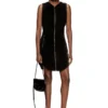 d-enea Cotton mini dress with front zipper d-enea Cotton mini dress with front zipper