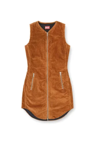 d-enea Cotton mini dress with front zipper