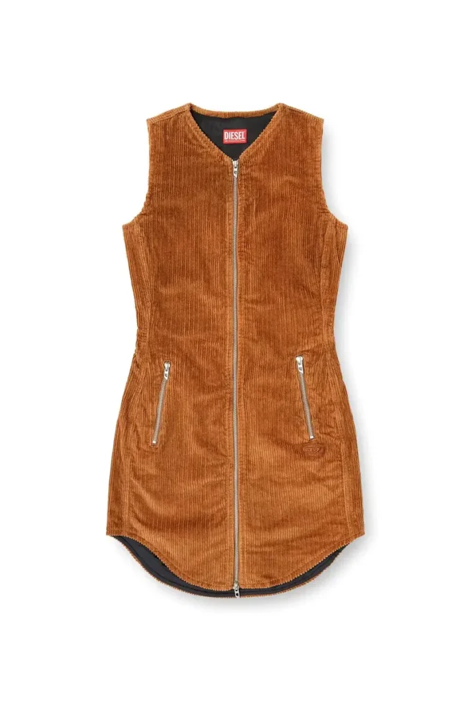 d-enea Cotton mini dress with front zipper d-enea Cotton mini dress with front zipper